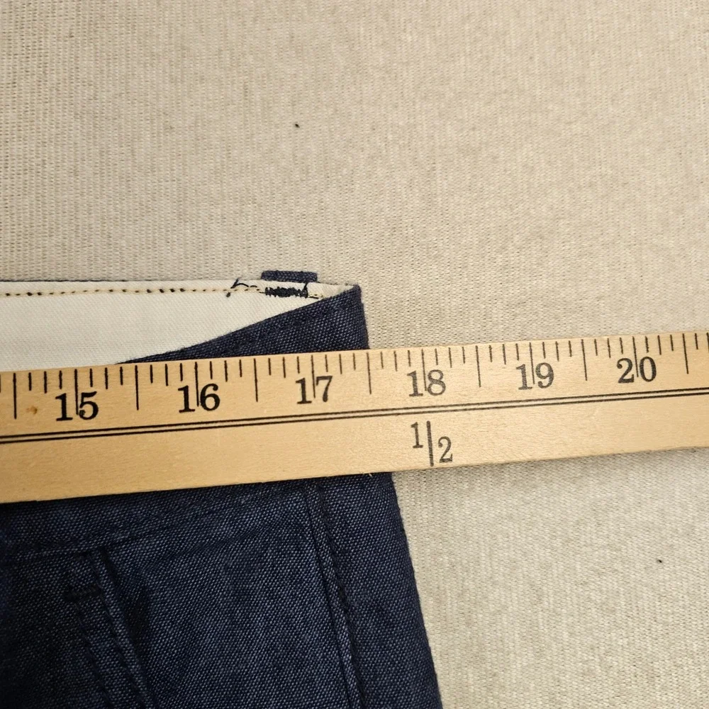 Levis Mens Indigo Blue Textured Jogger Pants Elastic Cuff Tapered Size 34x29